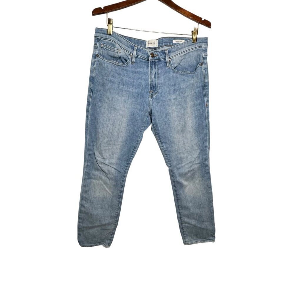 FRAME Denim L'Homme skinny Jean mid rise blue 34 X 27 - Picture 2 of 12